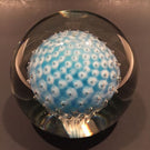 Large Murano Art Glass Paperweight Encased Sphere w/ Control Bubbles