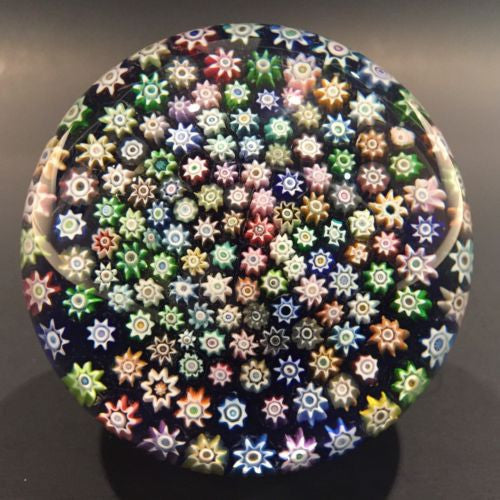 Perthshire Art Glass Paperweight Doorknob Concentric Closepacked Millefiori