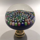 Perthshire Art Glass Paperweight Doorknob Concentric Closepacked Millefiori