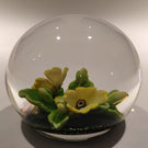 Selkirk Peter Holmes Art Glass Paperweight 3D Floral Lampwork - "Primrose"