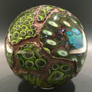 Huge Signed Due Vetro Art Glass Electroformed Marble Paperweight Sculpture
