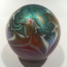 Early Vandermark Merrit Art Glass Paperweight Iridescent Art Nouveau Style