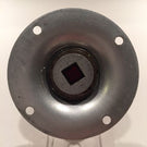 Vintage Strathearn Art Glass Paperweight Doorknob Twists & Millefiori On Red