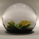 Selkirk Peter Holmes Art Glass Paperweight 3D Floral Lampwork - "Primrose"