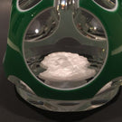 Baccarat Art Glass Paperweight Thomas Paine Sulphide Faceted Double Overlay
