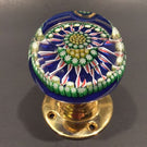 Vintage Perthshire Art Glass Millefiori Paperweight Doorknob