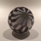Early Mark Matthews 2" Black & White Checkered Art Glass Marble
