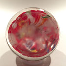 Vintage Chinese Art Glass Paperweight End Of Day Scramble Twists & Millefiori