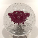 Encased "Badge Weight" Australian Military Medal Art Glass Paperweight