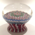 Rare Clichy Art Glass Paperweight Complex Close Packed Millefiori Piedouche