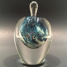 Vintage Josh Simpson Art Glass Paperweight Inhabited Planet Perfume Bottle