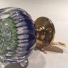 Vintage Perthshire Art Glass Millefiori Paperweight Drawer Pull Scalloped Edge