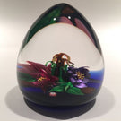 Rare Caithness Allan Scott Art Glass Paperweight 3D lamp work "Country Posy"