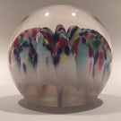 Antique Millville Art Glass Paperweight Multicolored Umbrella