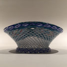 Vintage Saint Louis Art Glass Paperweight Millefiori Basket Of Flowers Piedouche