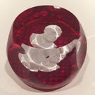 Vintage Cristal D'Albert Art Glass Paperweight Hemingway Sulphide