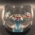 Rare Antique Clichy Art Glass Paperweight Close Packed Millefiori Mushroom