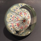 Vintage Upright Strathearn Art Glass Paperweight 8 Spoke Millefiori Twists