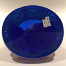 Huge 4" Baccarat Art Glass Paperweight Double Overlay Mount Rushmore Sulphide