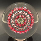 Vintage Baccarat Art Glass Paperweight Concentric Complex Millefiori B1987