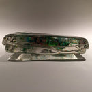 Huge Vintage Murano Cenedese Art Glass Paperweight Fish Aquarium Block Sculpture