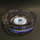 Vintage Whitefriars Art Glass Paperweight Millefiori Candy Dish/Ashtray c. 1970