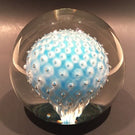 Large Murano Art Glass Paperweight Encased Sphere w/ Control Bubbles