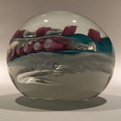 Signed Schmidt / Rhea Art Glass Paperweight Modern Design c.1987