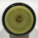 Vintage Strathearn Art Glass Paperweight Closepack Millefiori on Yellow Ground