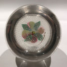 Antique New England Glass Co. NEGC Art Glass Paperweight Fruit Latticino Basket