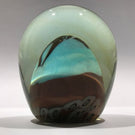 Signed Richard Ritter Art Glass Paperweight Millefiori & Fish Murrine