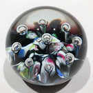 Vintage Caithness Paul Ysart Art Glass Paperweight Millefiori Single Harlequin