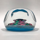 Vintage Charles Kaziun Art Glass Paperweight Polo Pony Murrine Millefiori