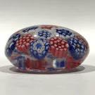 Antique Bohemian Art Glass Paperweight Concentric Complex Millefiori