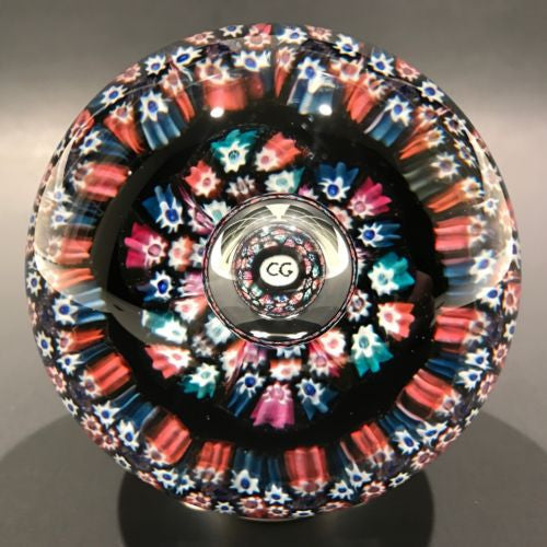 Vintage Caithness William Manson Art Glass Paperweight Millefiori Reflections