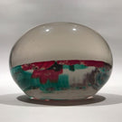 Vintage Murano? Art Glass Paperweight Lampworked Flower & Millefiori Garland