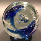Two(2) Piece Lot Contemporary Studio Art Glass Paperweight Unsigned
