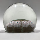 Vintage Murano Art Glass Paperweight Complex Millefiori On Aventurine