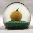 Vintage Murano Art Glass Paperweight Lampworked Pumpkin Squash