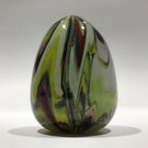 Early Unknown Maker Art Glass Paperweight Easter Egg Hand Cooler