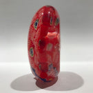 Vintage Chinese Art Glass Paperweight Peacock Complex Millefiori Feathers