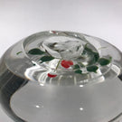 Vintage American Wetzel? Art Glass Paperweight Lampwork Cherries With Flower