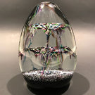 Vintage Peter Holmes Caithness Art Glass Paperweight  “Cascade Rainbow”