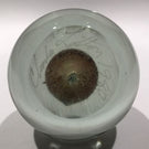 Signed Charles Lotton Art Glass Paperweight Unusual Modern Encased Design