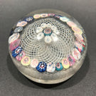Antique New England Glass Co. NEGC Paperweight Complex Millefiori On Basket
