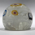 Vintage Murano Fratelli Toso Art Glass Paperweight Millefiori on Lace Ground