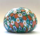 Vintage Antica Murrrina Art Glass Paperweight Closepack Murano Millefiori