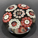 Huge Antique Baccarat Art Glass Paperweight Complex Millefiori Rondelle Design
