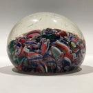 Antique New England Glass Co. NEGC Art Glass Paperweight Millefiori Scramble