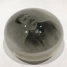 Antique American Albert Greaser? Art Glass Encased Photo Plaque Paperweight